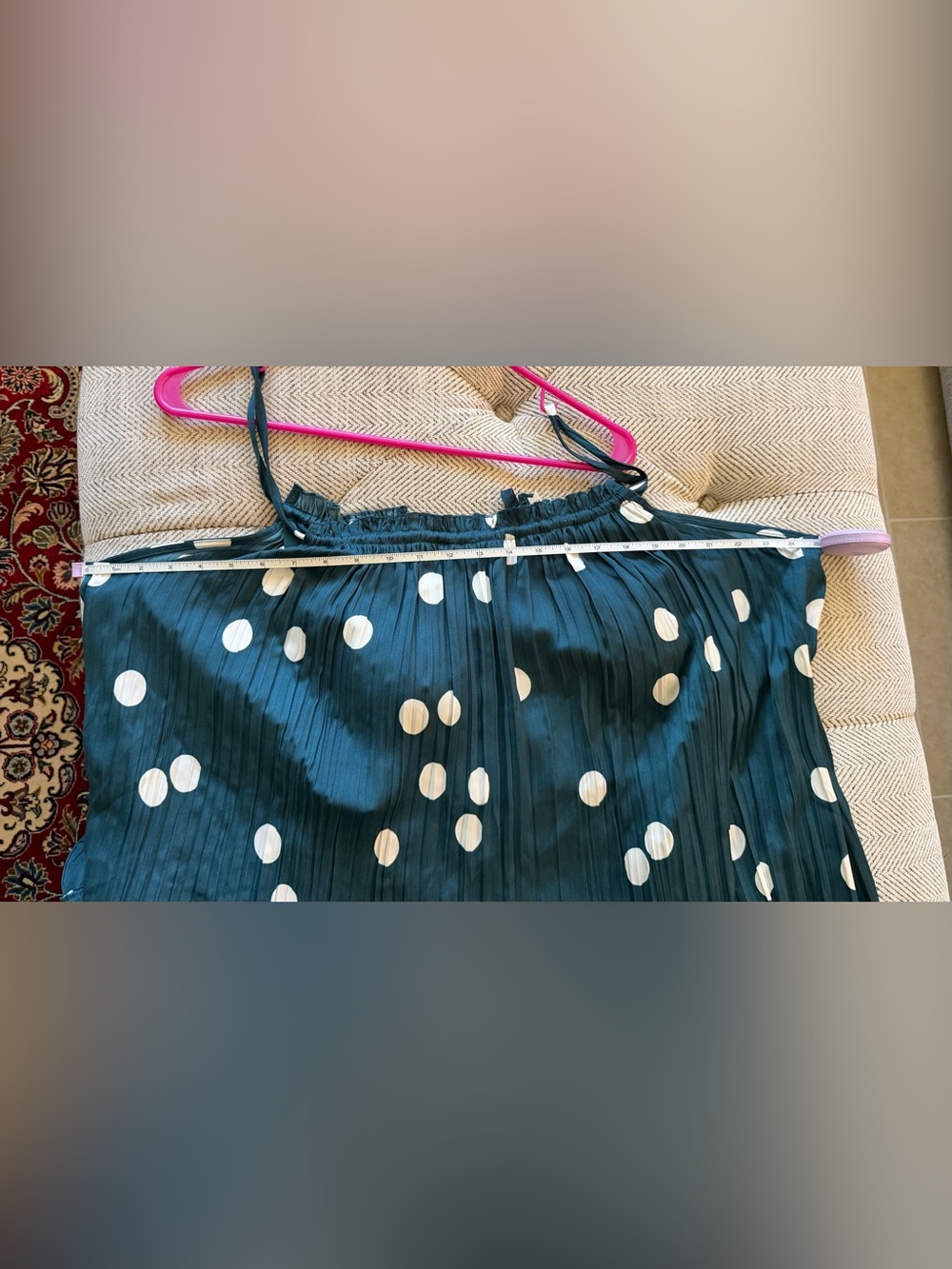 Soma Deep Teal Polka Dot Midi-Bra Dress - Picture 8 of 11